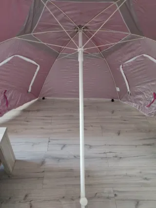 Sombrilla rosa poliéster