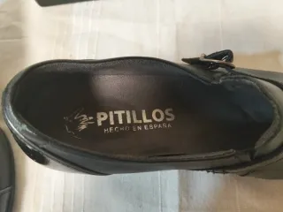 Zapatos 36 Pitillos Negros Tacón