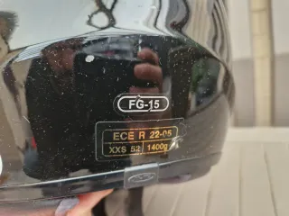 Casco HJC FG-15 Talla XXS Negro