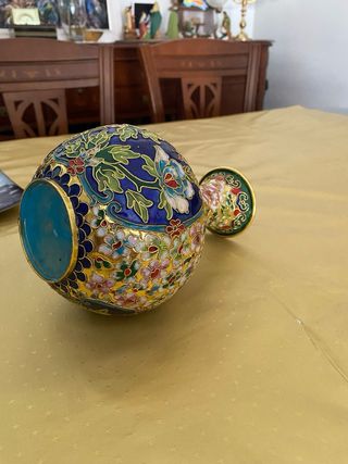 Jarrón decorativo esmaltado