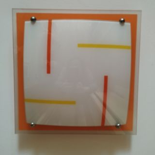 Lámpara de techo naranja