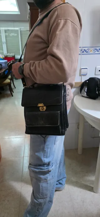 Bolso de piel Dupont hombre