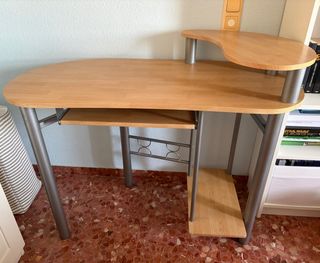 Escritorio 110cm madera y metal