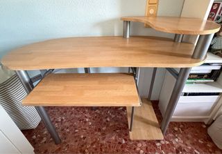 Escritorio 110cm madera y metal