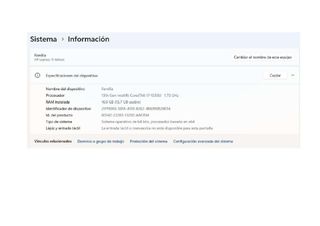 Portátil HP Plata y Negro