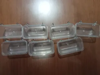 Bebedero/comedero transparente para pájaros