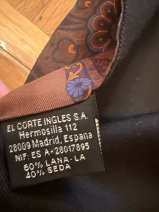 Pañuelo reversible lana y seda hombre