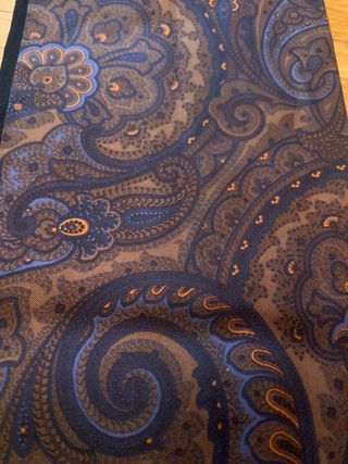 Pañuelo reversible lana y seda hombre