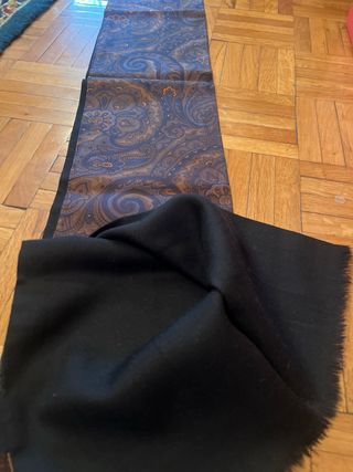 Pañuelo reversible lana y seda hombre