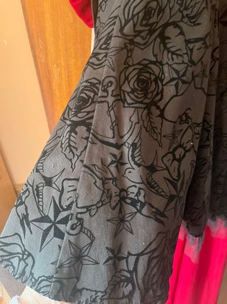 Vestido negro gótico pin up