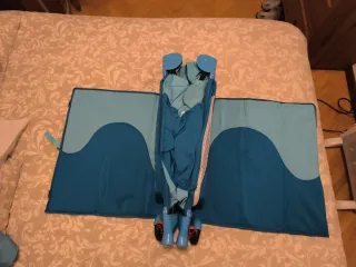 Parque infantil cuna de viaje azul