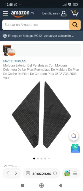 Módulo exterior parabrisas