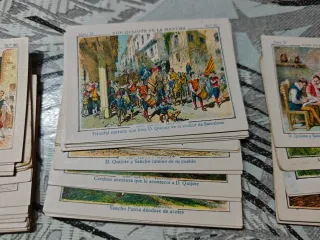 Lote 126 cromos El Quijote - Chocolates Evaristo