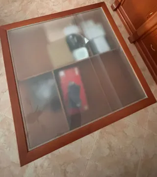 Muebles de comedor de madera.