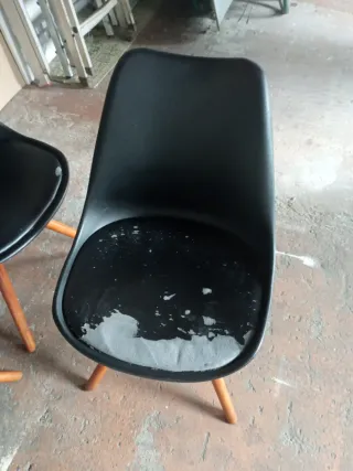 Juego de 3 sillas modernas