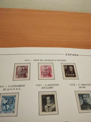 Sellos España 1951.  Escuchó ofertas