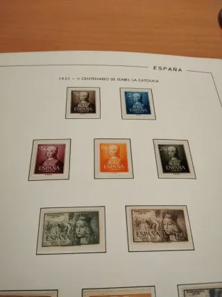 Sellos España 1951.  Escuchó ofertas