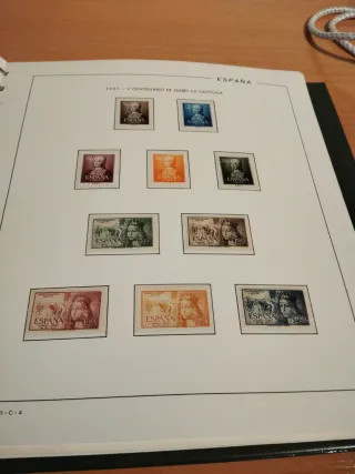 Sellos España 1951.  Escuchó ofertas