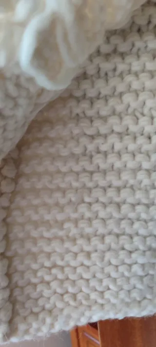 Colete de malha grosso vintage