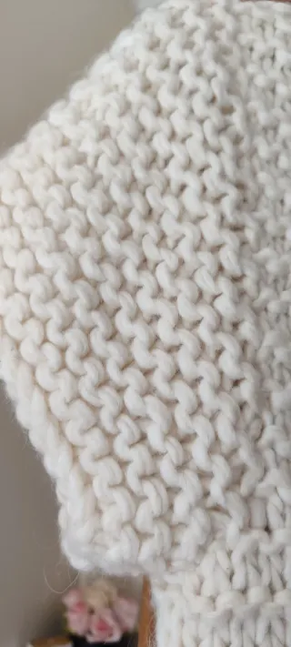 Colete de malha grosso vintage