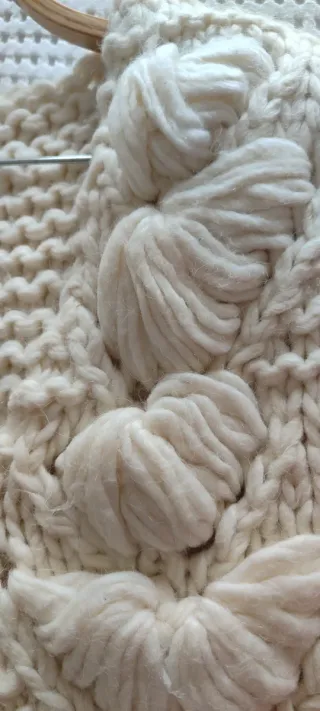 Colete de malha grosso vintage