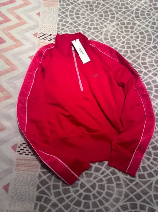 Calvin Klein Conjunto Malla y Sudadera Rojo Talla