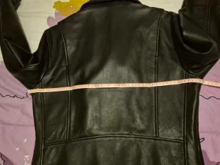 Cazadora de cuero negra hombre