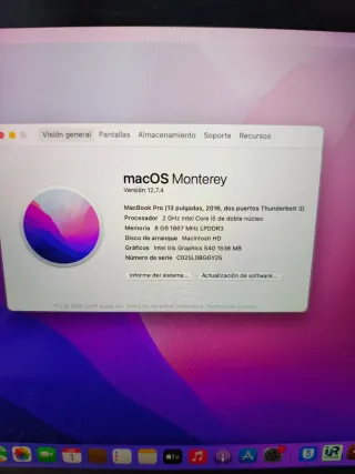 MacBook Pro 13 Argento