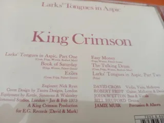 CD : King Crimson - Larks' Tongues in Aspic (1971)