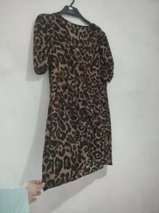 Vestido estampado leopardo T. 46/48