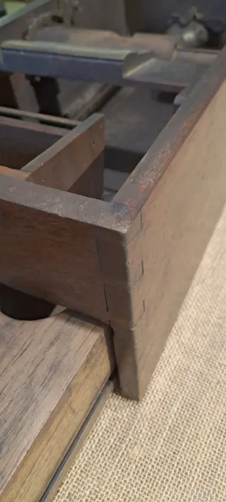 Caja registradora Gledhill madera antigua