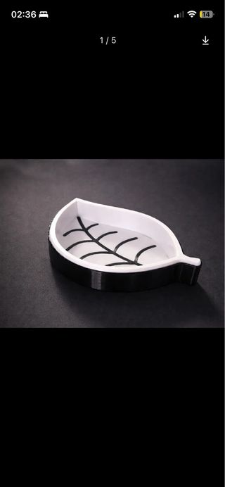 Porta oggetti svuota tasche a forma di foglia