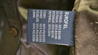 Chaqueta de piel marrón