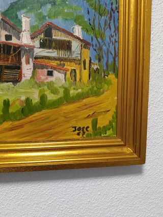 Pintura al óleo Paisaje 1967