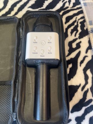 Micrófono Karaoke Rosa y Blanco