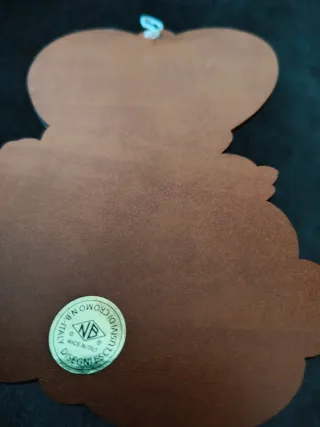 Angelo in legno da appendere con preghiera