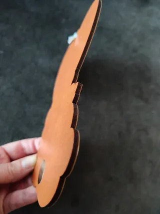 Angelo in legno da appendere con preghiera