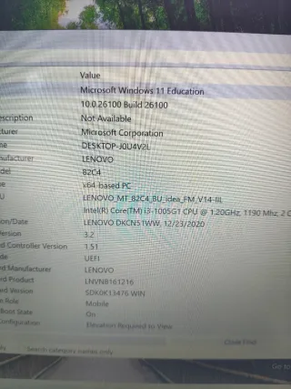 Portátil Lenovo Gris y Negro