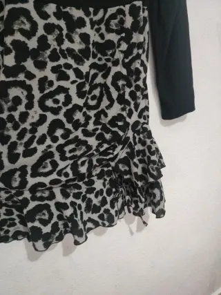 Vestido Talla Grande Leopardo