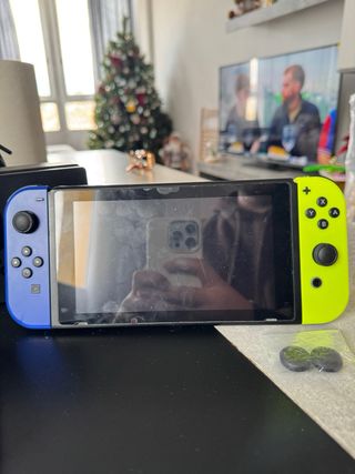 Nintendo Switch Completa Blu e Giallo