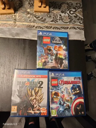 Pack 3 Juegos PS4: LEGO, Dragon Ball, Avengers