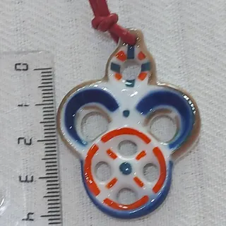 Colgante Cerámica Sargadelos Azul y rojo