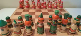 Scacchi Russi in Legno