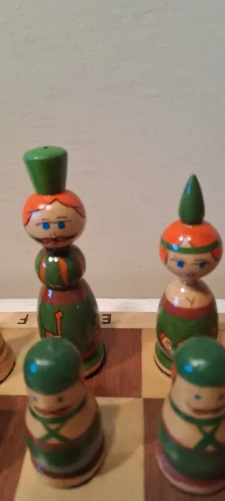 Scacchi Russi in Legno