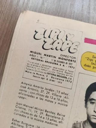 Revista Zipi y Zape. Dic 1972.