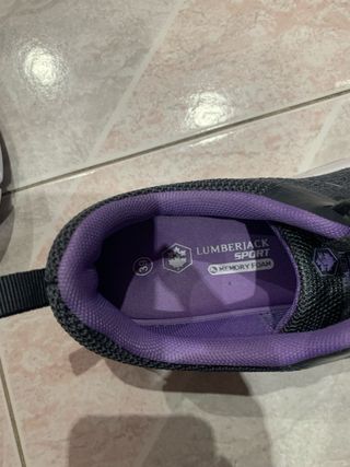 Scarpe sportive Lumberjack grigie e viola