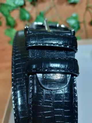 Cintura Lancetti Vera Pelle Nera