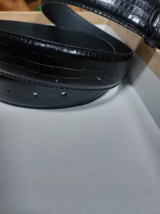 Cintura Lancetti Vera Pelle Nera
