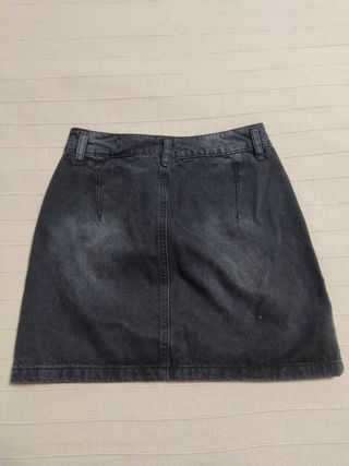 Minifalda vaquera negra