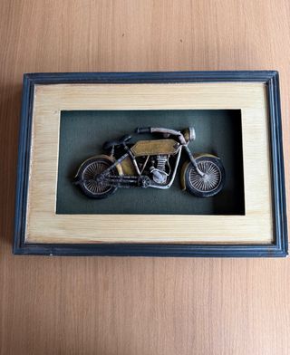 Cuadro Decorativo Moto Clásica